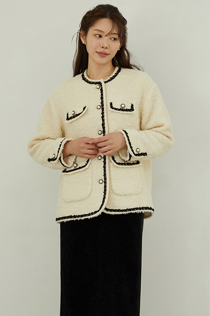 coco boucle wool jacket IV
